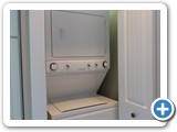 fullsize stack washer/dryer on main floor